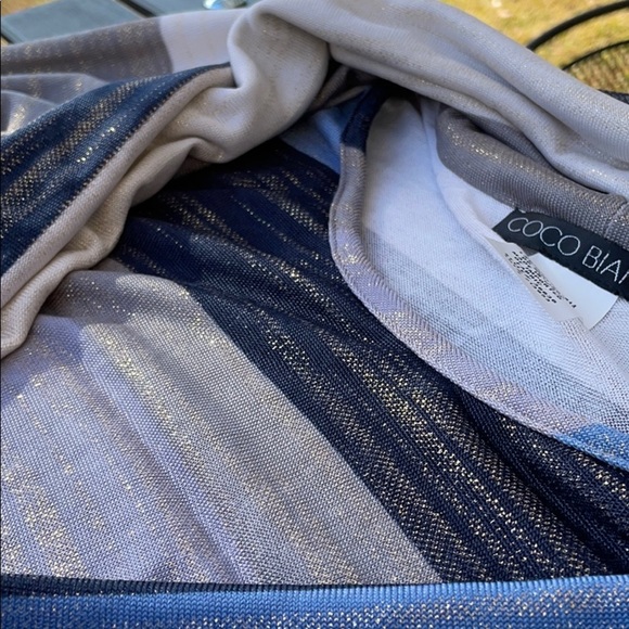 Coco Bianco Shimmering Cowl Neck Top - Picture 6 of 9